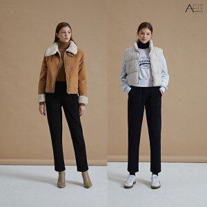 [어썸핏]24FW 여성 코듀로이 기모 본딩 팬츠 2종 QNSW