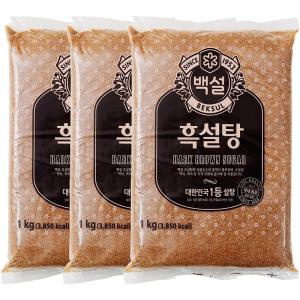 백설 흑설탕 1kg 3개