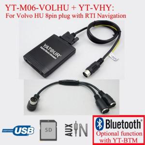 Yatour 차량용 스테레오 USB SD MP3 플레이어, 볼보 HU 라디오, RTI 네비게이션 M06, 프로 버전