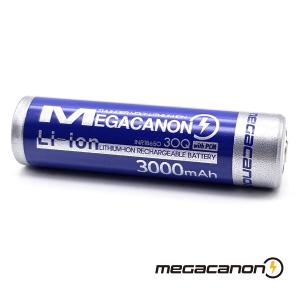 [메가캐논]MEGACANON 3000 (보호회로)/INR18650-30Q/18650 삼성Cell 적용/KC인증