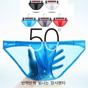 스타맨라인 남자망사팬티 프리미엄 ICE망사 반짝반짝빛나는 남자섹시팬티