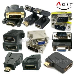 노트북 모니터 컴퓨터 PC micro DVI to HDMI to DVI RGB 변환젠더 연결잭 연장 젠더 케이블