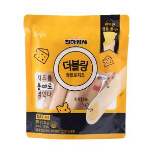 천하장사 더블링 콰트로치즈 소시지 250g (25g x 10개입) 1봉