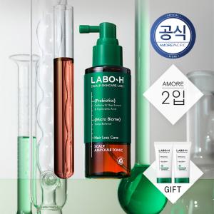 라보에이치 두피강화 클리닉 앰플 토닉 탈모증상완화 100ml 2입+ 두피강화샴푸 50ml 2개