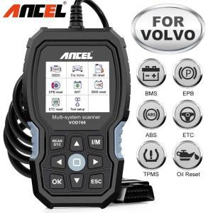 ANCEL 볼보 자동차 코드 리더 진단 스캔 도구용 ABS 블리딩 인젝터 오일 ETC BMS EPB TPMS DPF 리셋 VOD700