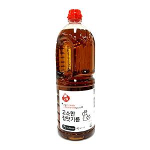 굿딜 고소한참맛기름 1.8L 1.8Kg 8개참기름 고소한기름 반찬기름 반찬용참기