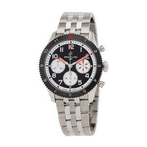 Breitling 브라이틀링 Y233801A1B1A1 클래식 AVI 크로노그래프 자동 블랙 다이얼 남성용 시