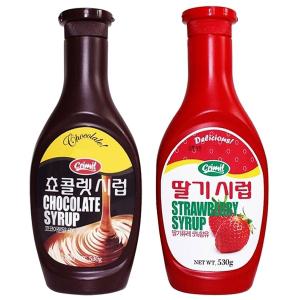 서강 초코시럽 530g + 딸기시럽 530g