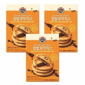 CJ제일제당 백설 찹쌀 호떡믹스 400g 3개