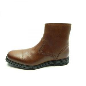 rockport 락포드 TAYLOR ZIP HYDRO SHIELD LEATHER C12624 BROWN MEN BOOTS SIZE 8 WIDE