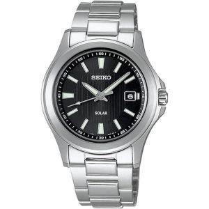 세이코 SEIKO 솔라 쿼츠 SOLAR QUARTZ 손목시계 SBPN067 실버 블랙 남성