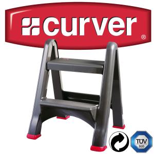 커버 CURVER 2단사다리 접이식사다리 스텝스툴 발판