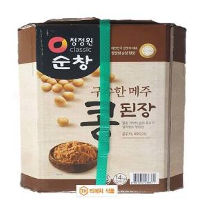 청정원 순창 구수한 메주콩된장 14kg / 콩된장14kg, 재래된장