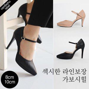 [바닐라슈]더뉴 카멜리아 누벅 가보시 스트랩힐(8cm,10cm)