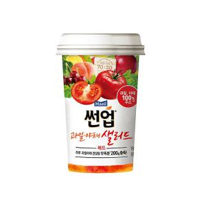 썬업 과일야채샐러드 190ml 레드X10컵