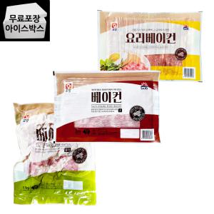 사조 오양 요리베이컨 삼겹 파지 1kg (14개마다 택배비 부과) 슬라이스 베이컨 3종 제이케이푸드