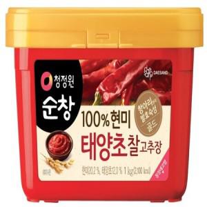 청정원순창 100% 현미 태양초 찰고추장, 1kg, 1개