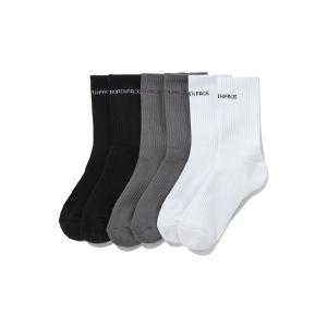 [노스페이스]노스페이스 공용 SIMPLE MID SOCKS 3P RNY4MN56J-ONE