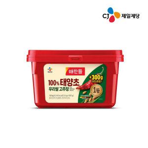 CJ제일제당 해찬들 태양초 우리쌀 고추장 1.9kg 1+1 (총2입)