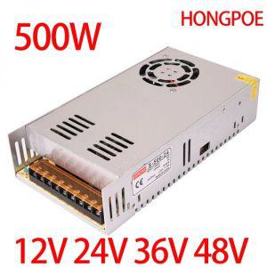 직류전원장치 스위칭 전원 장치 변압기 AC DC SMPS LED 스트립 라이트 CCTV 모터용 12V 24V 36V 48V 500W