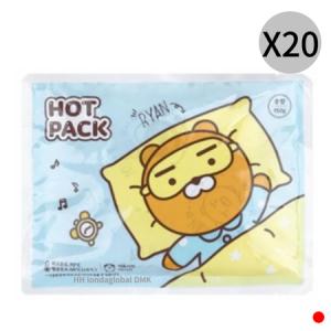 카카오 라이언 핫팩 흔드는 손난로 캠핑 150g X20