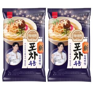 삼립 하이면 포차우동 담백한맛 428g 2인분 x2개 /가쓰오 완도김우동 라면 장칼국수