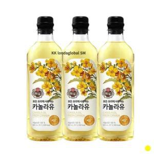 백설 카놀라유 불포화지방 부침 튀김 요리 900ml 3개