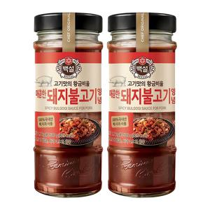 백설 돼지불고기양념, 500g, 2개