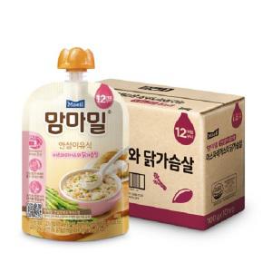 [매일유업] 맘마밀 안심이유식 12개월 아스파라거스와 닭가슴살 100g 10팩