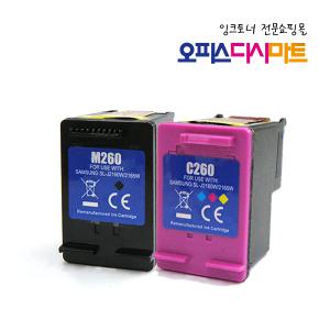 삼성호환잉크 INK-M260 XL INK-C260 XL 대용량 SL-J2160W,SL-J2165W M260XL C260XL