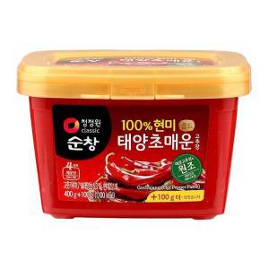 순창100%현미골드태양초매운고추장 400G+100G/청정원