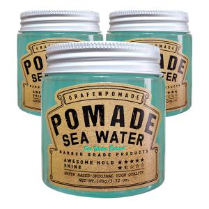 그라펜 해수 포마드 헤어 왁스 POMADE SEA WATER 100g 3개