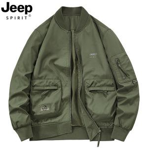 JEEP SPIRIT(지프스피릿) 남자 아우터 하이넥 바람막이 점퍼 배기 캐주얼 점퍼