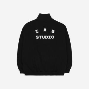 [정품] 아이앱 스튜디오 하프 집업 블랙 화이트 IAB Studio Half Zip-Up Black White371305