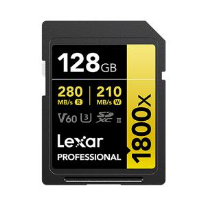 Lexar Professional SDXC 1800배속 V60 UHS-II 280MB/s 128GB