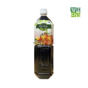 청솔 얼음컵 대용량 업소용 카페 액상 편의점 아이스티 음료 복숭아홍차 원액 1.5L 1개