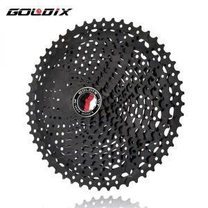 자전거 스프로킷 카세트 GOLDIX 블랙 MTB 시마노용 프리휠 8 9 10 11/12 속도 40 42 46 50T K7 11 12V SRAM