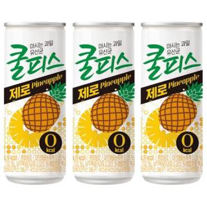 동원 쿨피스 제로 파인애플 230ml x 60캔 (30캔 2박스)