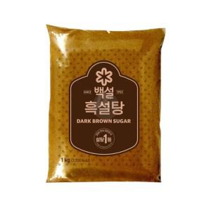 백설 흑설탕 1kg 흑슈가 업소용설탕 카페설탕 베이킹재료 제과제빵 굵은설탕 요리용 조리용