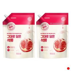 천호엔케어 그대로 담은 석류 착즙 원액 1000ml X2