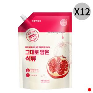 천호엔케어 그대로 담은 석류 착즙 원액 1000ml X12