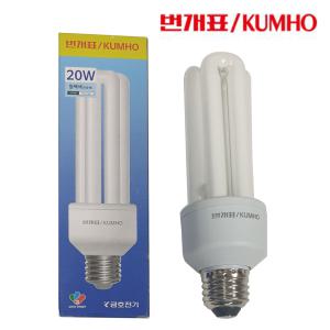 번개표 전구식형광등 E26 EFTR EL20W HYG/3U20W-A 컴팩트전구