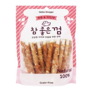 헬로도기 참좋은껌 치킨 우유맛 스틱 24p