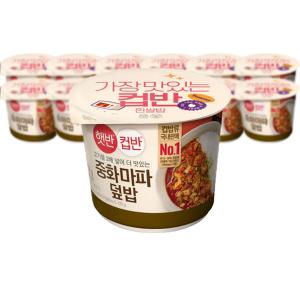 CJ제일제당 햇반 컵반 중화마파덮밥 275g 6개