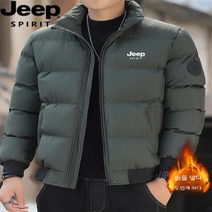 셀_JEEP 겨울 방한 자켓 보온 지프 패딩가을 도톰한 폴라 코트 상의 캐주얼 빅사이즈 숏