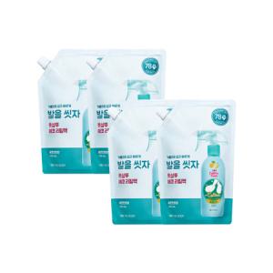 온더바디 코튼풋 발을씻자 풋샴푸 레몬향 리필 500ml X 4개