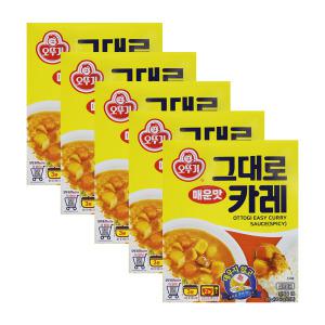 오뚜기 3분 그대로카레 매운맛 200g 5개