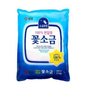 샘표 소금요정 꽃소금 3kg 1개