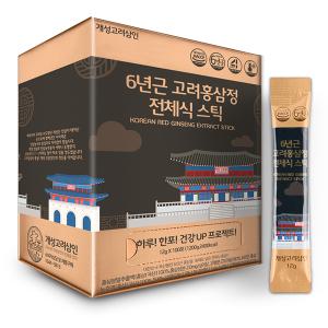 개성고려삼인 6년근 고려 홍삼정 전체식 스틱, 12g, 100개입, 1개