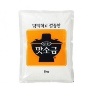 대상 미원 맛소금 중간입자 5kg 1개